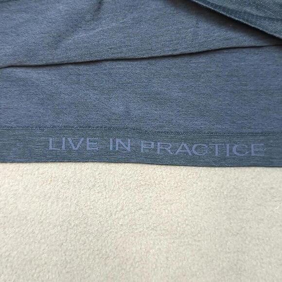 Lululemon T Shirt Mens XXL Blue Short Sleeve Active Live In Practice Performance - Picture 5 of 9